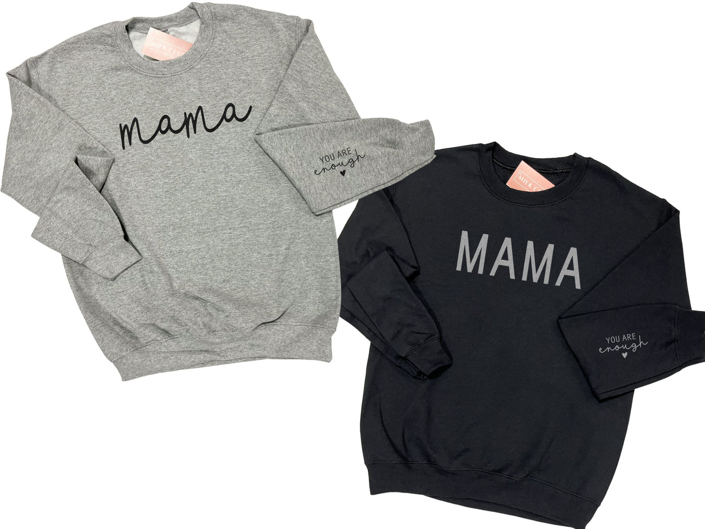 Mama You Are Enough Sweater, Motherhood Shirt, Mama Loungewear, Embossed Mama Shirt, Mothers Day Gift