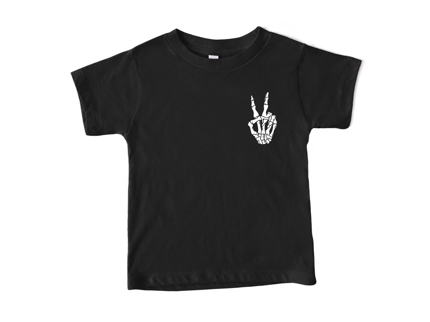 Skeleton Peace Sign Onesie®, Peace Out Toddler T-Shirt, Skeleton Hand Baby Clothes, Skellie Baby Bodysuit, Cute Grunge T-Shirt