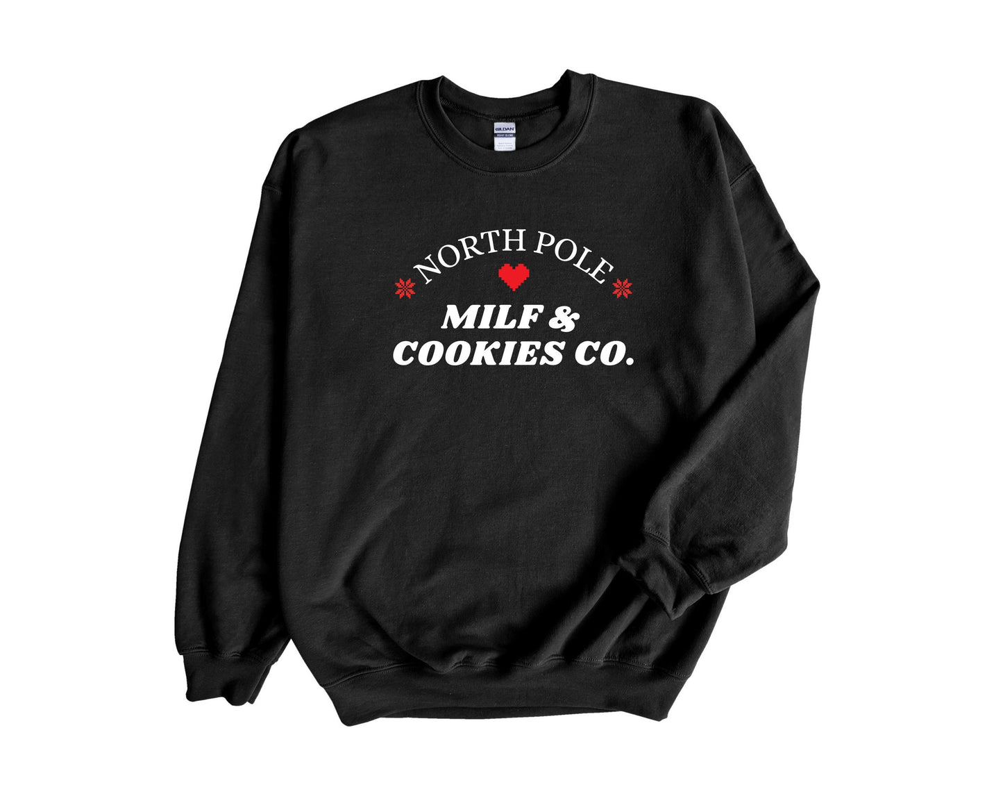 Milf and Cookies Sweater, MILF Sweater, North Pole Christmas Sweater, Cute Christmas Crew, Holiday Sweater, Mama XMas Shirt
