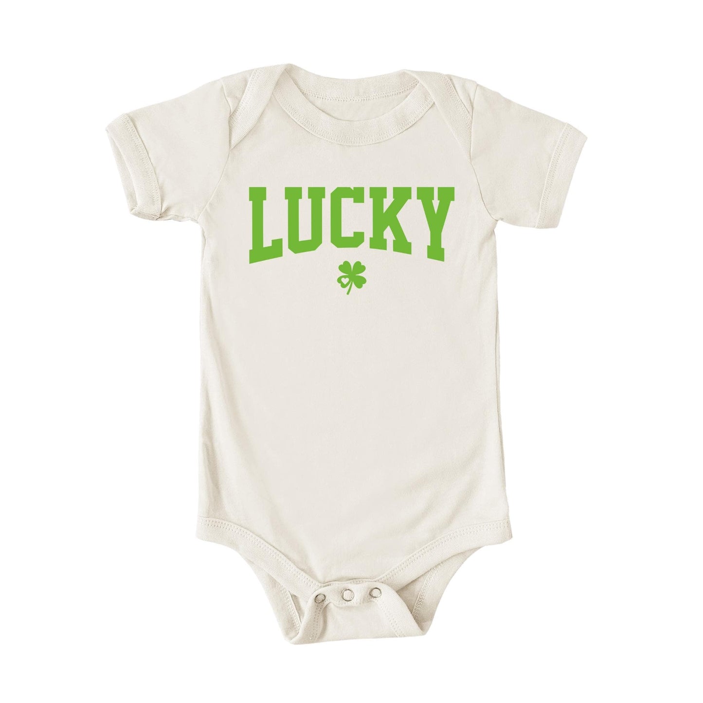 Lucky Puff Print Toddler Shirt St Patrick's Day Shirt Cute Clover Shirt Green Lucky Baby Bodysuit St Paddy's Day Onesie® Lucky Charm Shirt