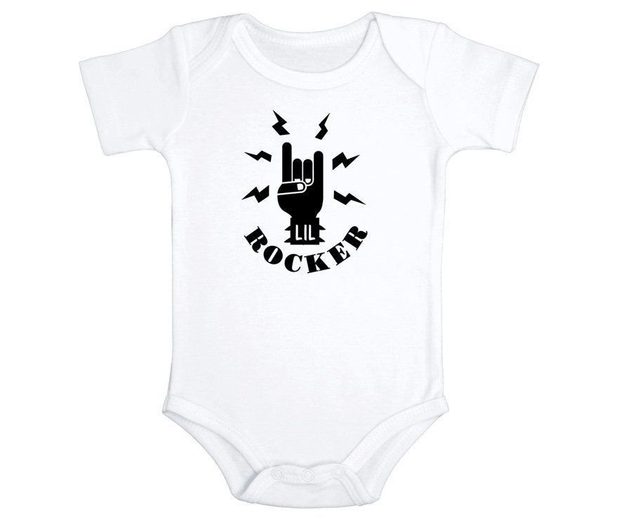 Lil Rocker Onesie®, Rocker Toddler T-Shirt, Rock On Baby Clothes, Cute Grunge T-Shirt