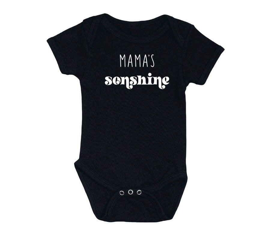 Mama's Sonshine Onesie®, Boy Mom Baby Bodysuit, Sunshine Onesie®, Baby Boy Gift