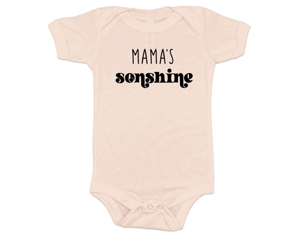 Mama's Sonshine Onesie®, Boy Mom Baby Bodysuit, Sunshine Onesie®, Baby Boy Gift