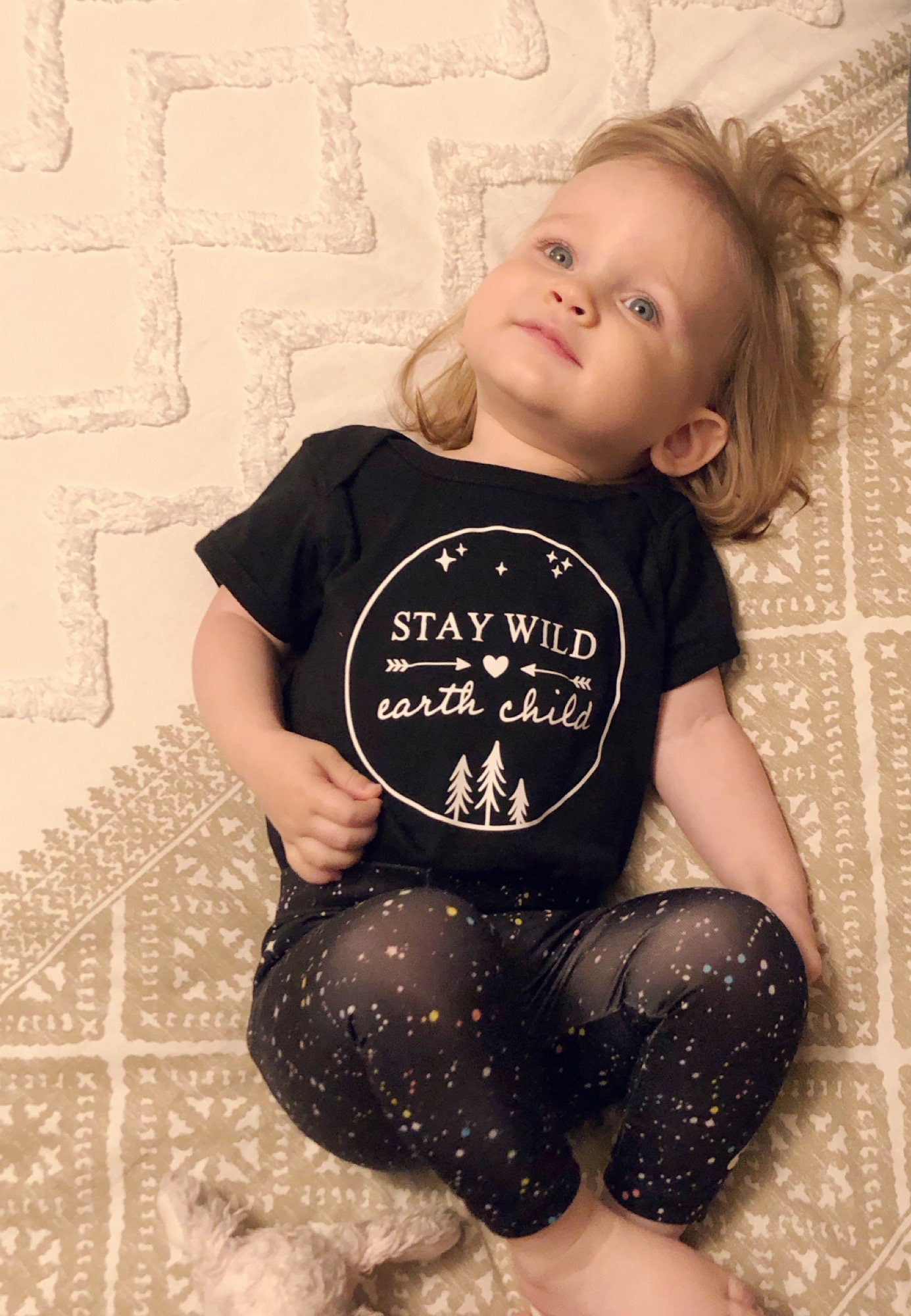 Stay Wild Earth Child Onesie®, Mother Nature Toddler T-Shirt, Earth Day, Unisex Clothing, Baby Shower Gift