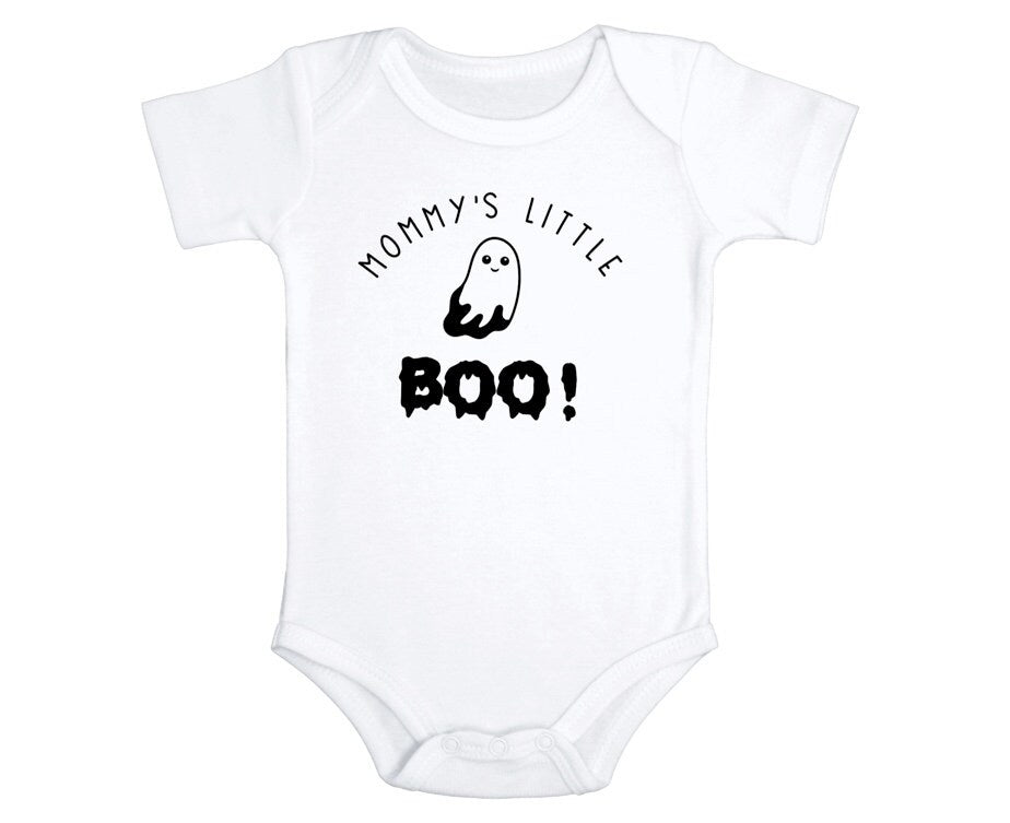 Mama's Little Boo Onesie®, Halloween Baby Bodysuit, Baby Shower Gift, Cute Unisex Clothing, Custom Made