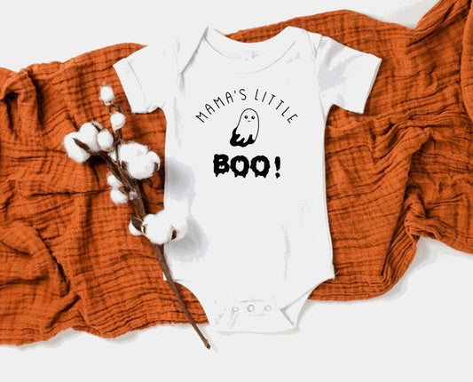 Mama's Little Boo Onesie®, Halloween Baby Bodysuit, Baby Shower Gift, Cute Unisex Clothing, Custom Made
