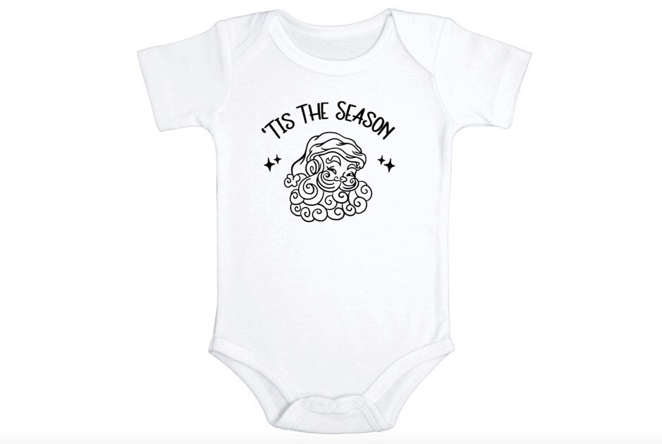 Tis The Season Baby Bodysuit, Christmas One Piece, Holidays, Unisex, Present