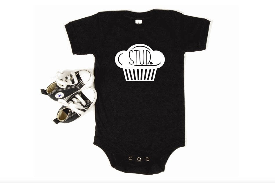 Stud Muffin Baby Onesie®, Stud Muffin Toddler T-Shirt, Cute Baby Shower Gift, Custom Made, Valentine's Day Apparel