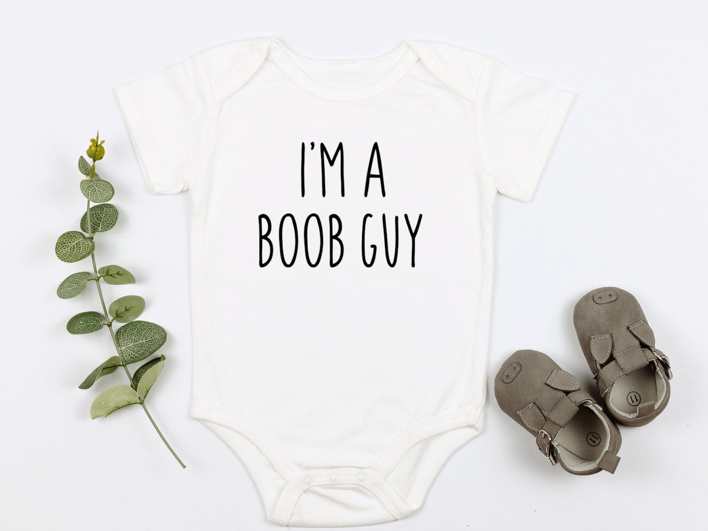 Boob Guy Baby Onesie®, Funny Breastfeeding Baby Bodysuit, Baby Shower Gift, Custom Made, Unisex