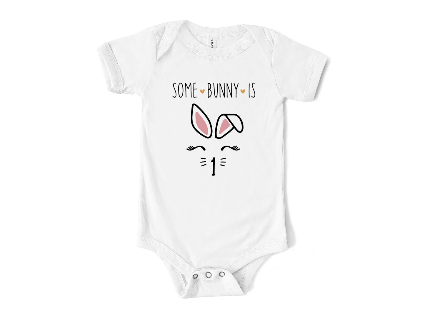 Some Bunny Is One Onesie®, First Birthday Shirt, Baby Girl Birthday Outfit, Cute Bunny Baby Bodysuit