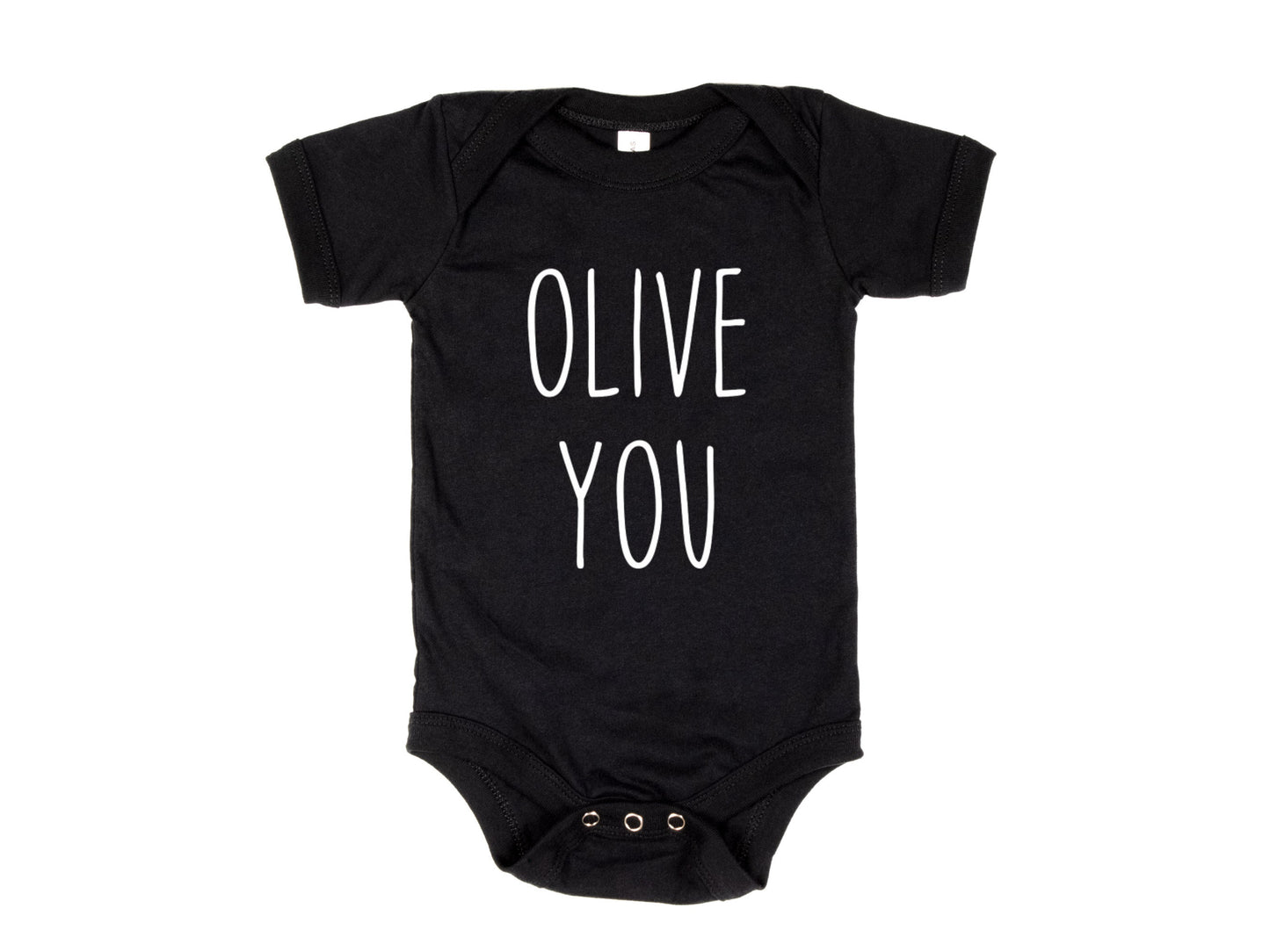 Olive You Onesie®, I Love You Baby Bodysuit, Baby Shower Gift, Unisex Baby Clothing
