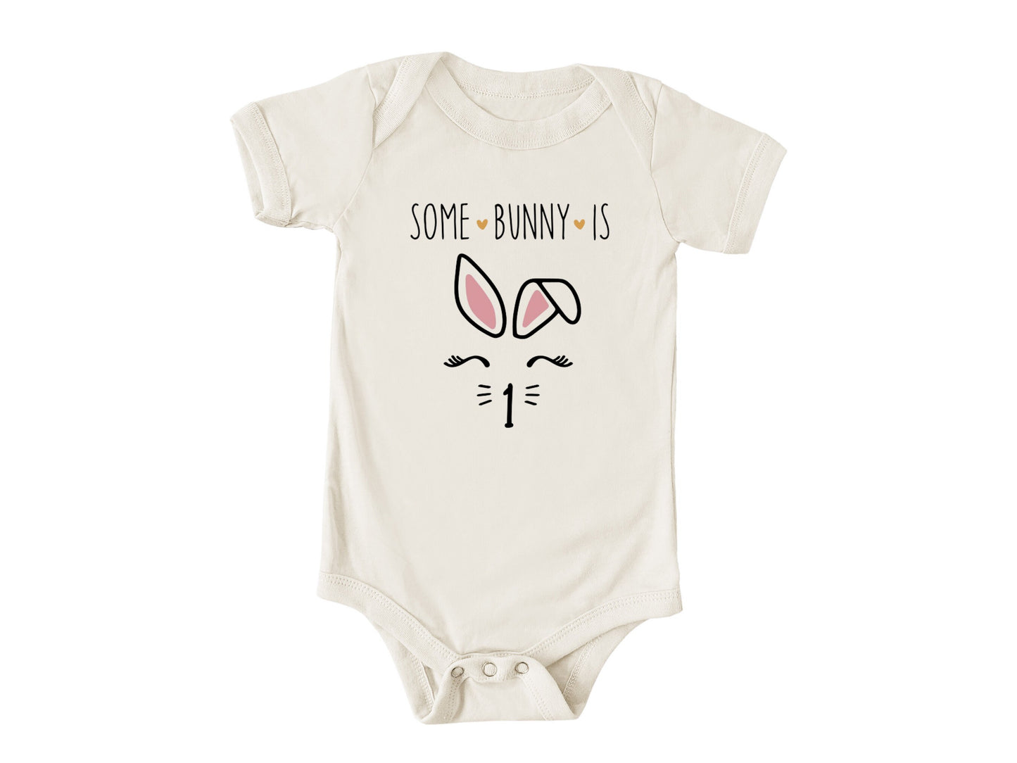 Some Bunny Is One Onesie®, First Birthday Shirt, Baby Girl Birthday Outfit, Cute Bunny Baby Bodysuit