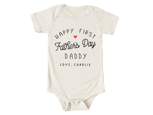 First Father's Day Onesie®, Happy First Father's Day Baby Bodysuit, Father's Day Gift, Expecting Parents Gift