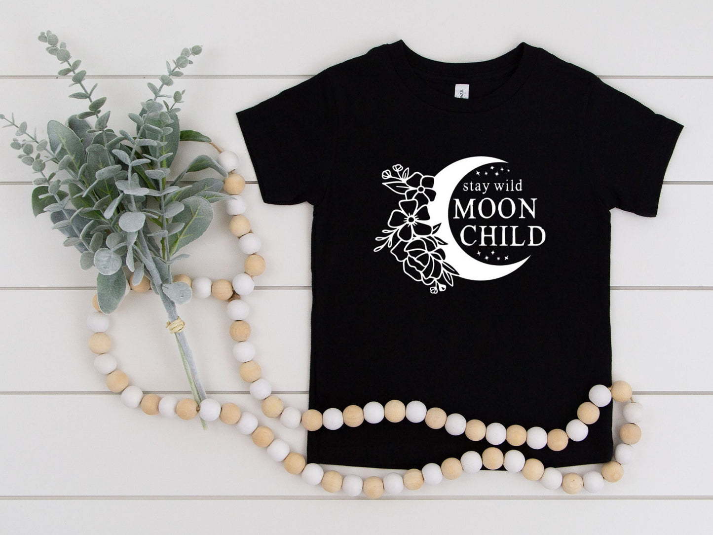 Stay Wild Moon Child Toddler T-Shirt, Moon Child Sweater, Moon & Stars Baby Clothing, Baby Shower Gift, Custom Made