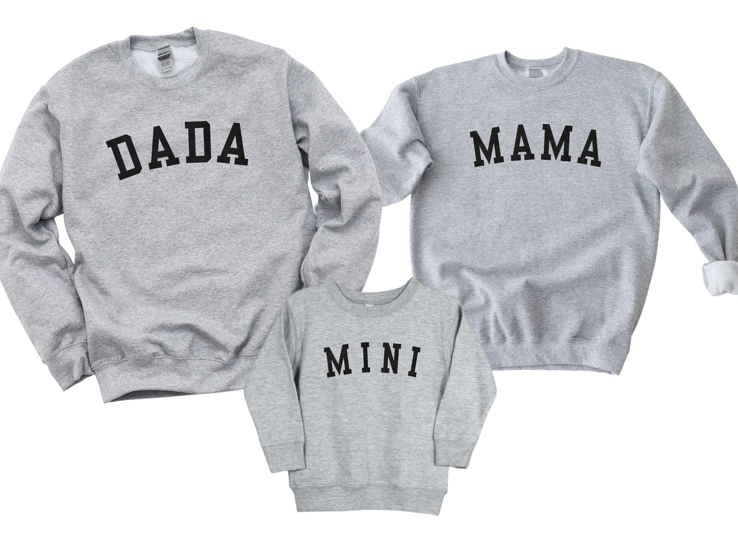 Mama Sweater, Mini Toddler Shirt, Mama Fleece Crewneck, Dada Sweater, Mommy & Me Sweatshirts, Custom Sweater