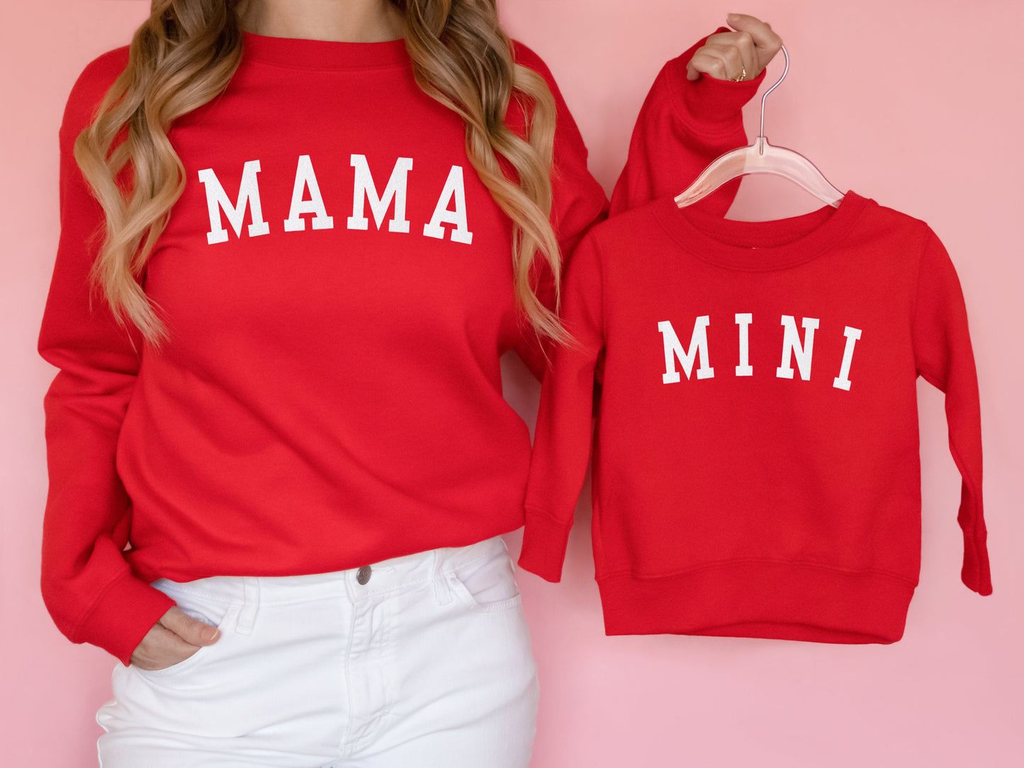 Mama Sweater, Mini Toddler Shirt, Mama Fleece Crewneck, Dada Sweater, Holiday Mommy & Me Sweatshirts, Custom Sweaters