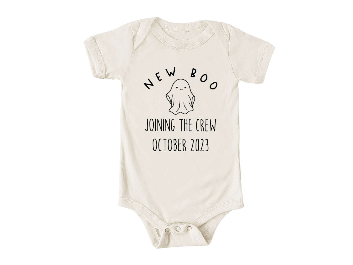 New Boo Joining The Crew Onesie®, New To The Crew Baby Bodysuit, Baby Announcement Onesie®, Halloween, Baby Shower Gift, Custom Made