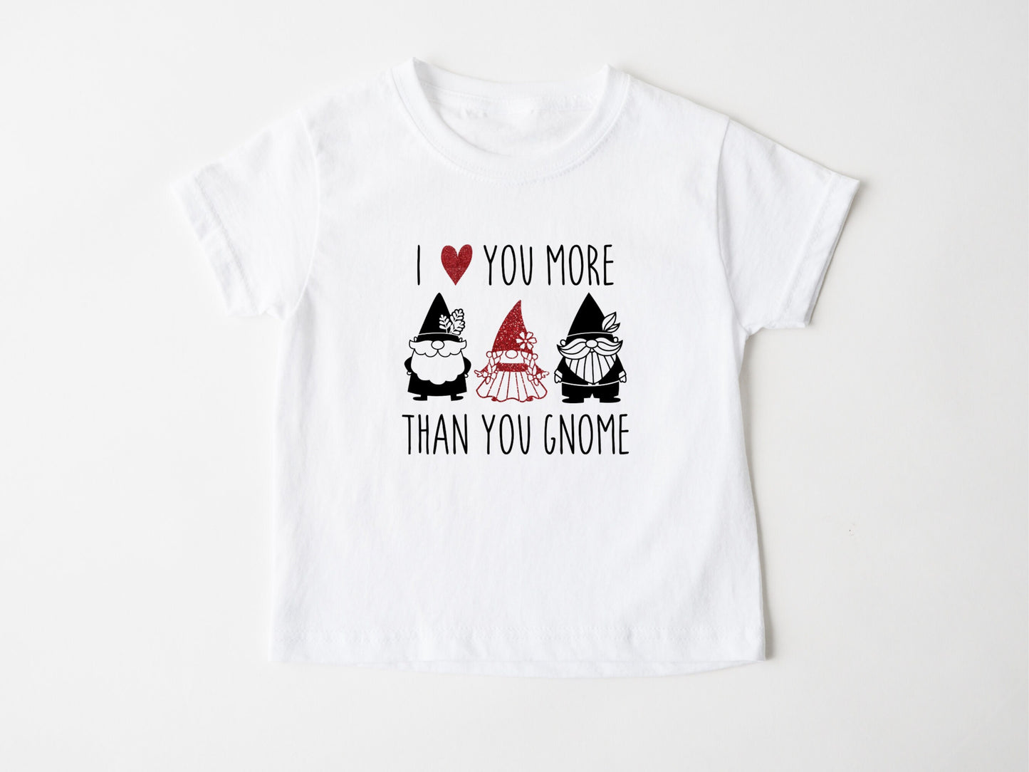 I Love You More Than You Gnome Onesie®, Gnome Toddler Shirt, Cute Gnome Baby Clothing, Valentine's Day Shirt, Baby Shower Gift, Custom Made