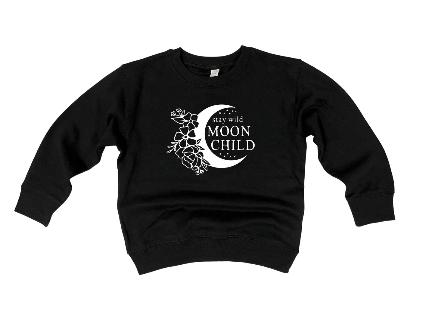 Stay Wild Moon Child Toddler T-Shirt, Moon Child Sweater, Moon & Stars Baby Clothing, Baby Shower Gift, Custom Made