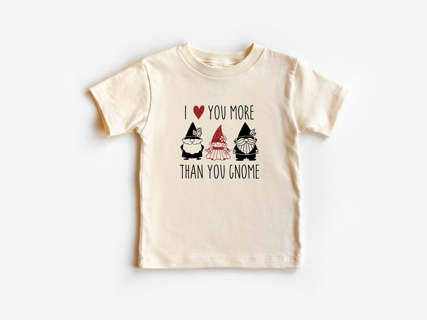 I Love You More Than You Gnome Onesie®, Gnome Toddler Shirt, Cute Gnome Baby Clothing, Valentine's Day Shirt, Baby Shower Gift, Custom Made