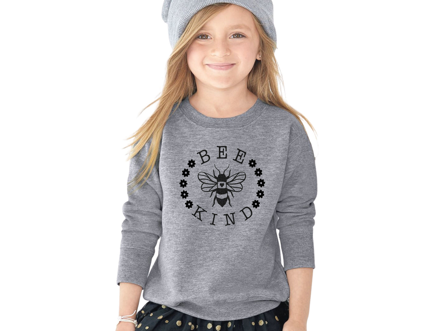 Bee Kind Toddler T-Shirt, Bee Kind Sweater, Boho Toddler Shirt, Mother Nature Clothing, Cute Daisy Sweater, Custom Made