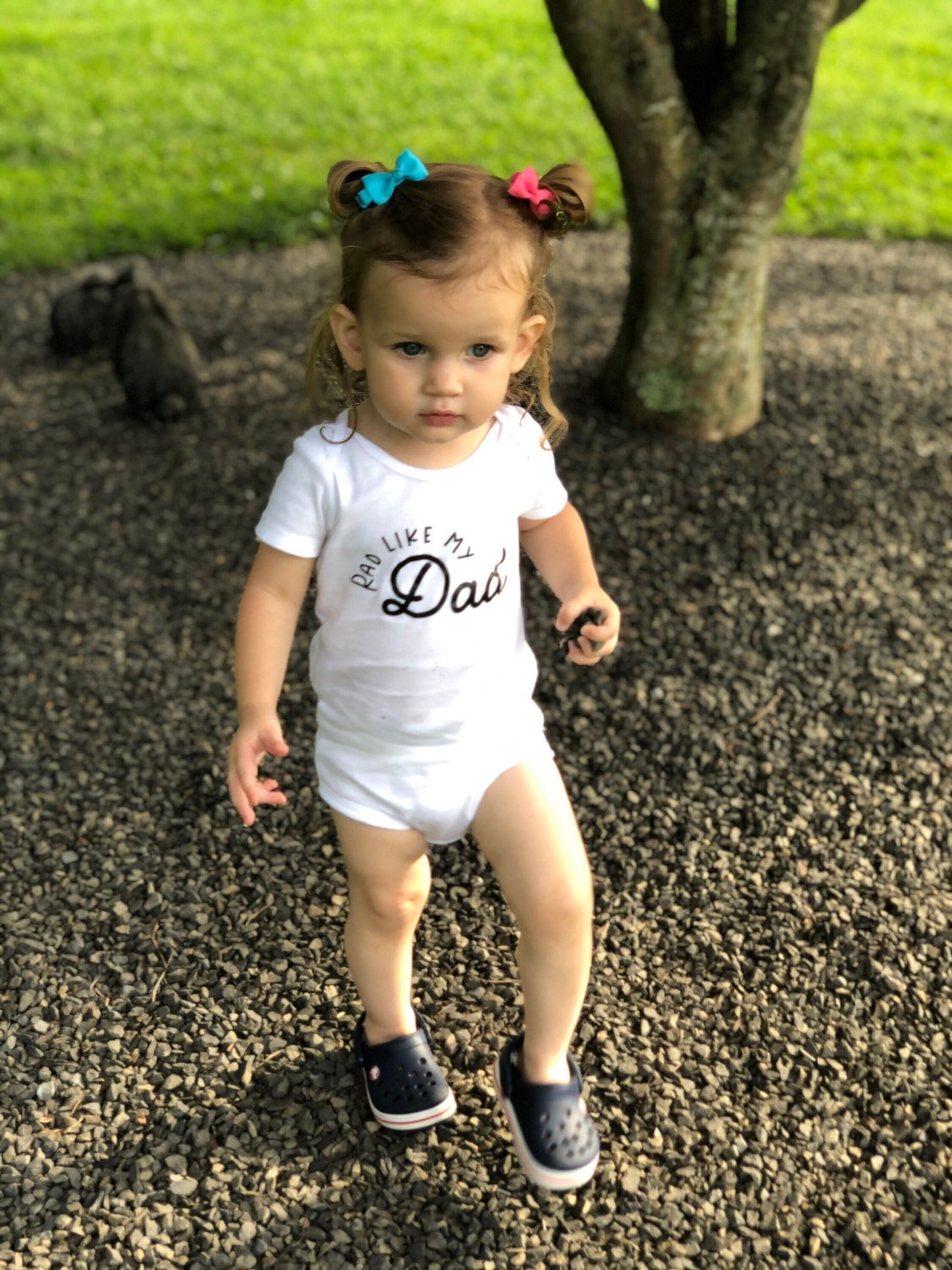 Rad Like My Dad Onesie®, Retro Rad Like Dad Toddler T-Shirt, Father's Day Gift, Unisex Baby Bodysuits, Custom Made