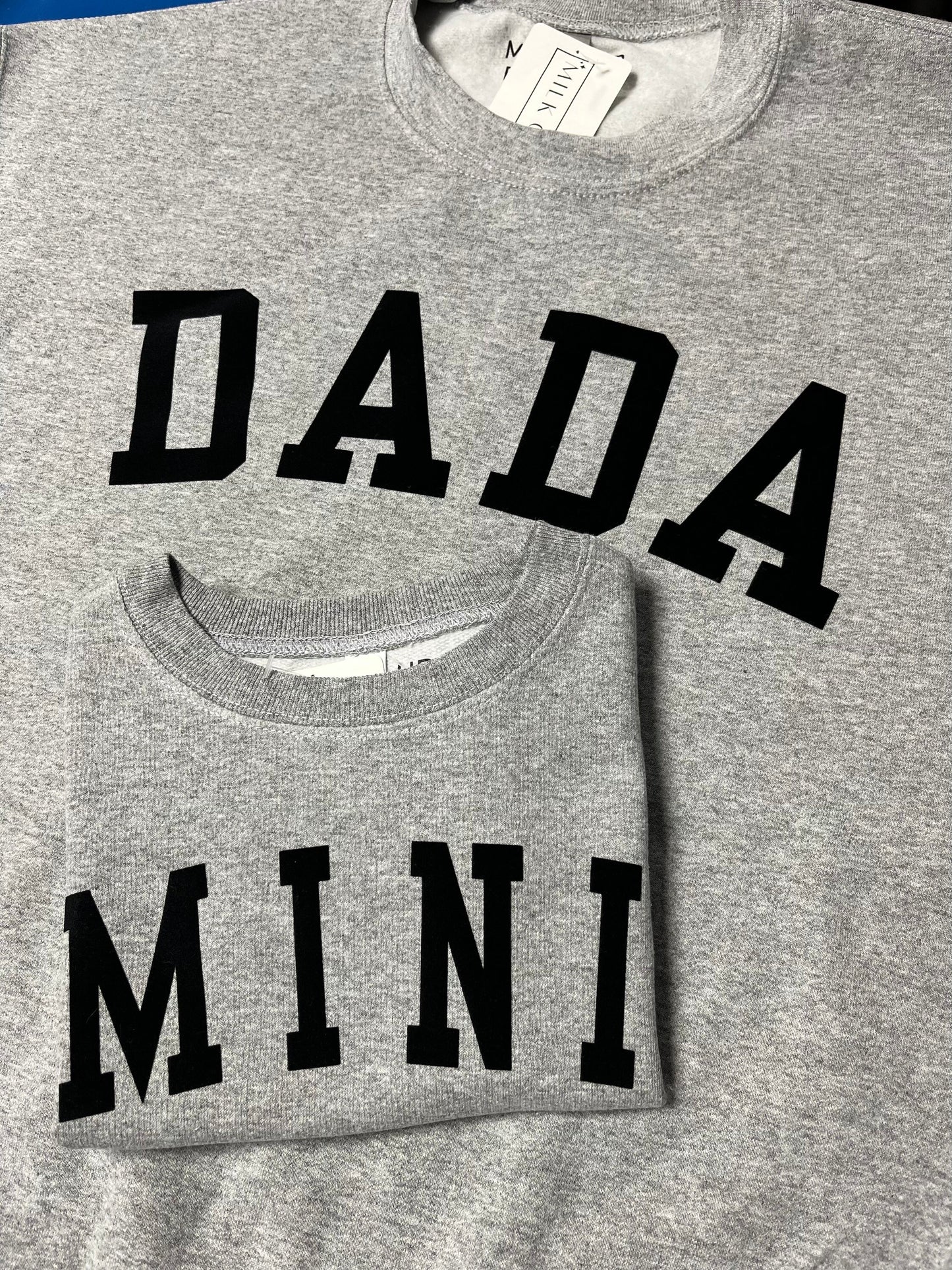 Mama Sweater, Mini Toddler Shirt, Mama Fleece Crewneck, Dada Sweater, Mommy & Me Sweatshirts, Custom Sweater