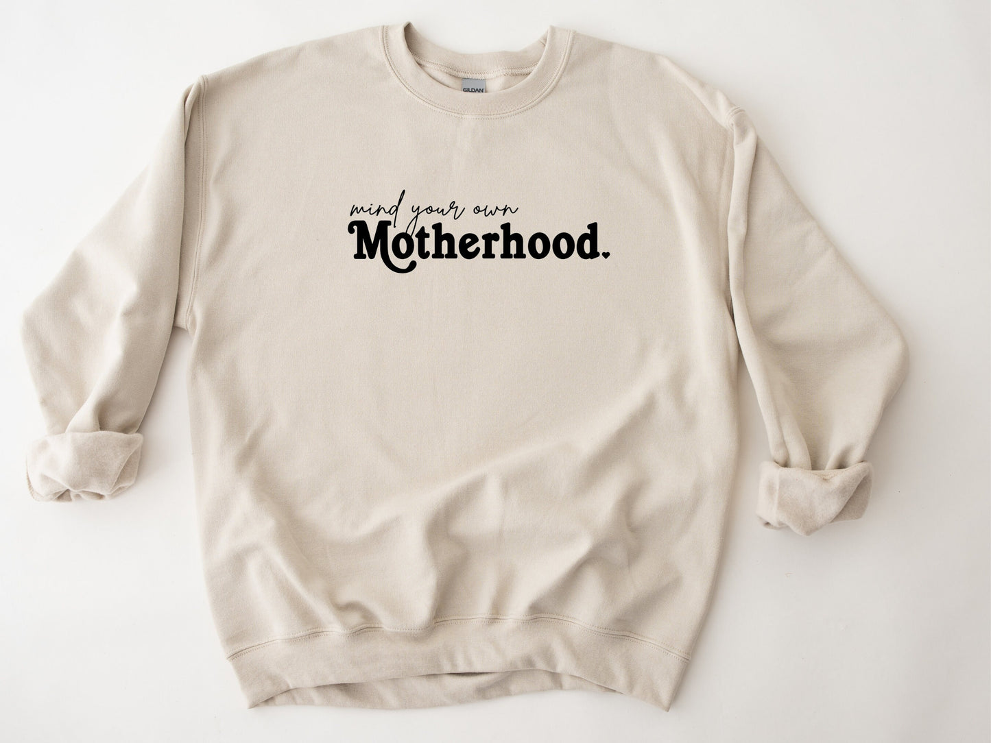 Mind Your Own Motherhood Sweater, Embossed Mama Sweater, Motherhood Shirt, Puff Mama Crewneck, Gift for Mom