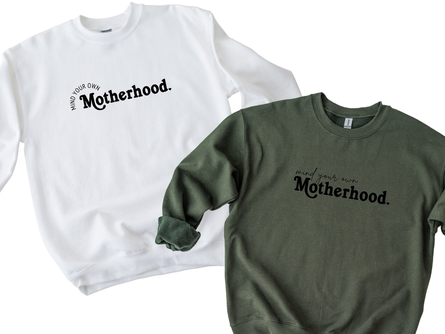 Mind Your Own Motherhood Sweater, Embossed Mama Sweater, Motherhood Shirt, Puff Mama Crewneck, Gift for Mom