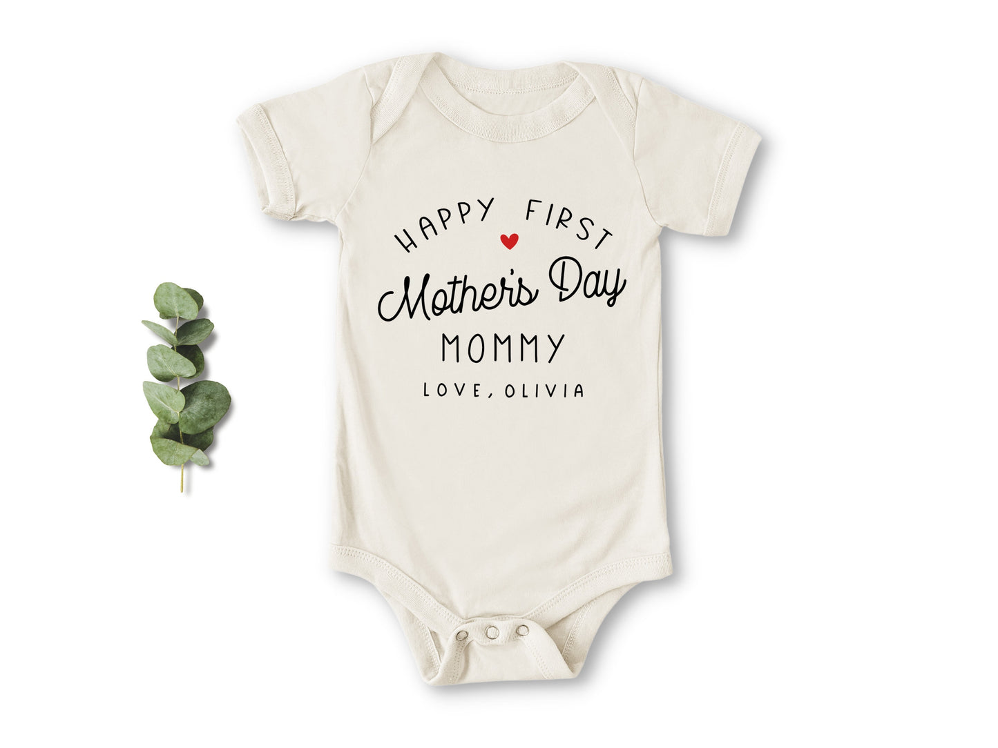 First Mother's Day Onesie® Happy First Mother's Day Baby Bodysuit Mother's Day Gift Expecting Parents Gift Gift for Mom