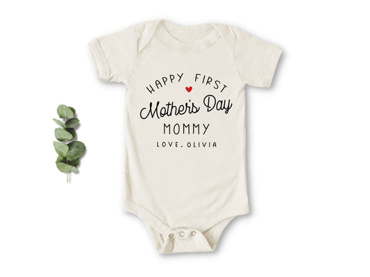 First Mother's Day Onesie® Happy First Mother's Day Baby Bodysuit Mother's Day Gift Expecting Parents Gift Gift for Mom