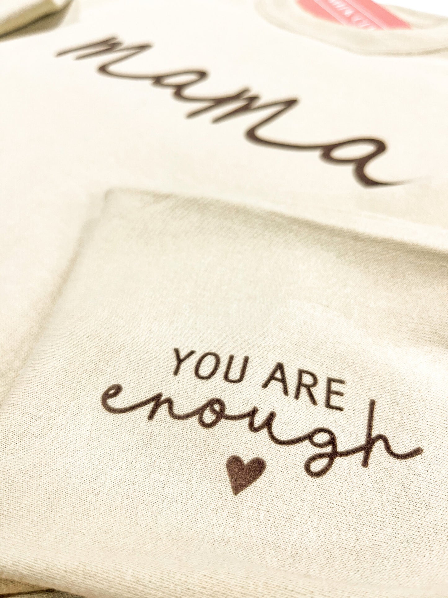 Mama You Are Enough Sweater, Motherhood Shirt, Mama Loungewear, Embossed Mama Shirt, Mothers Day Gift