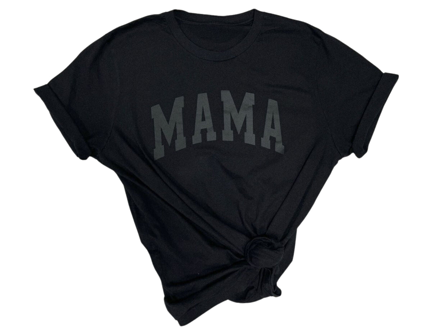 Mama T-Shirt, All Black Mama Shirt, Mama Set, Mama Shorts, Black Monotone Mama Shirt, Mother's Day Shirt, Gift for Mothers Day