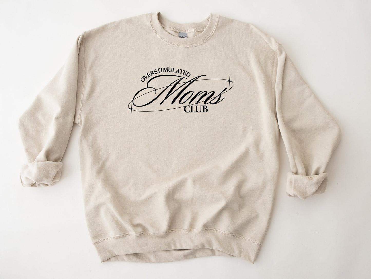 Overstimulated Moms Club Sweater, Mama Crewneck, Soft Mama Sweater, Mothers Day Gift, New Mama Gift