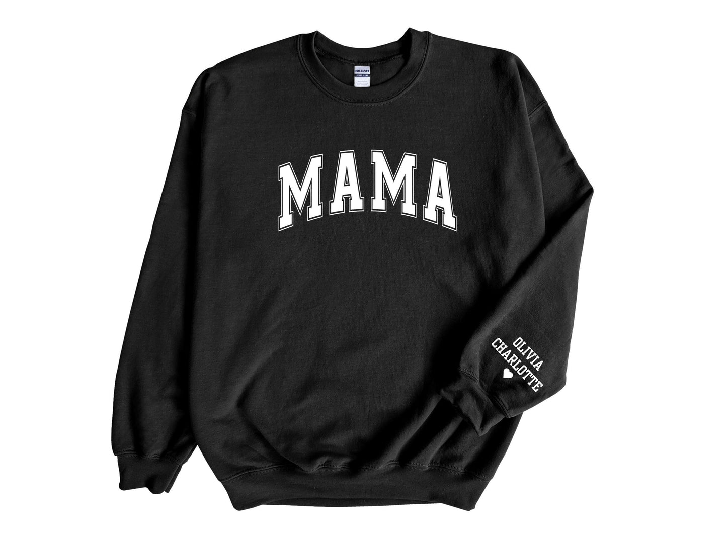 Custom Mama Crewneck, Mama Sweater with Names, Varsity Mama Shirt, Custom Daddy Sweater, Mothers Day Gift, Fathers Day Gift