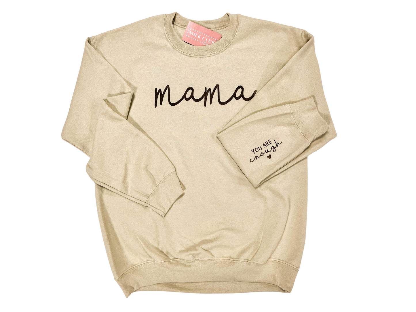Mama You Are Enough Sweater, Motherhood Shirt, Mama Loungewear, Embossed Mama Shirt, Mothers Day Gift