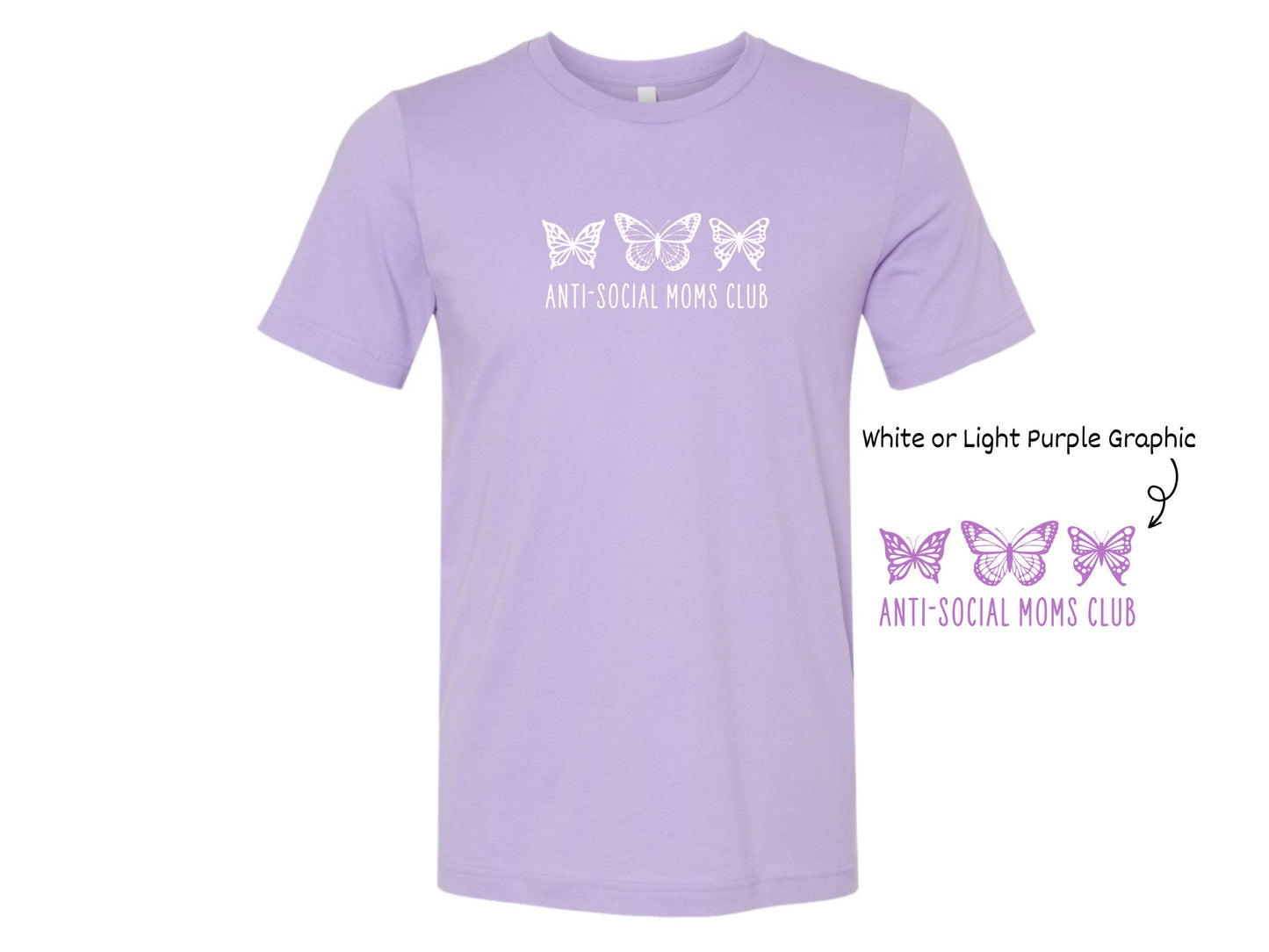 Anti Social Moms Club T-Shirt, Mom Life Shirt, Cute Shirt for Mama, Mother's Day Shirt, Spring Mom Shirt, Gift for Mothers Day