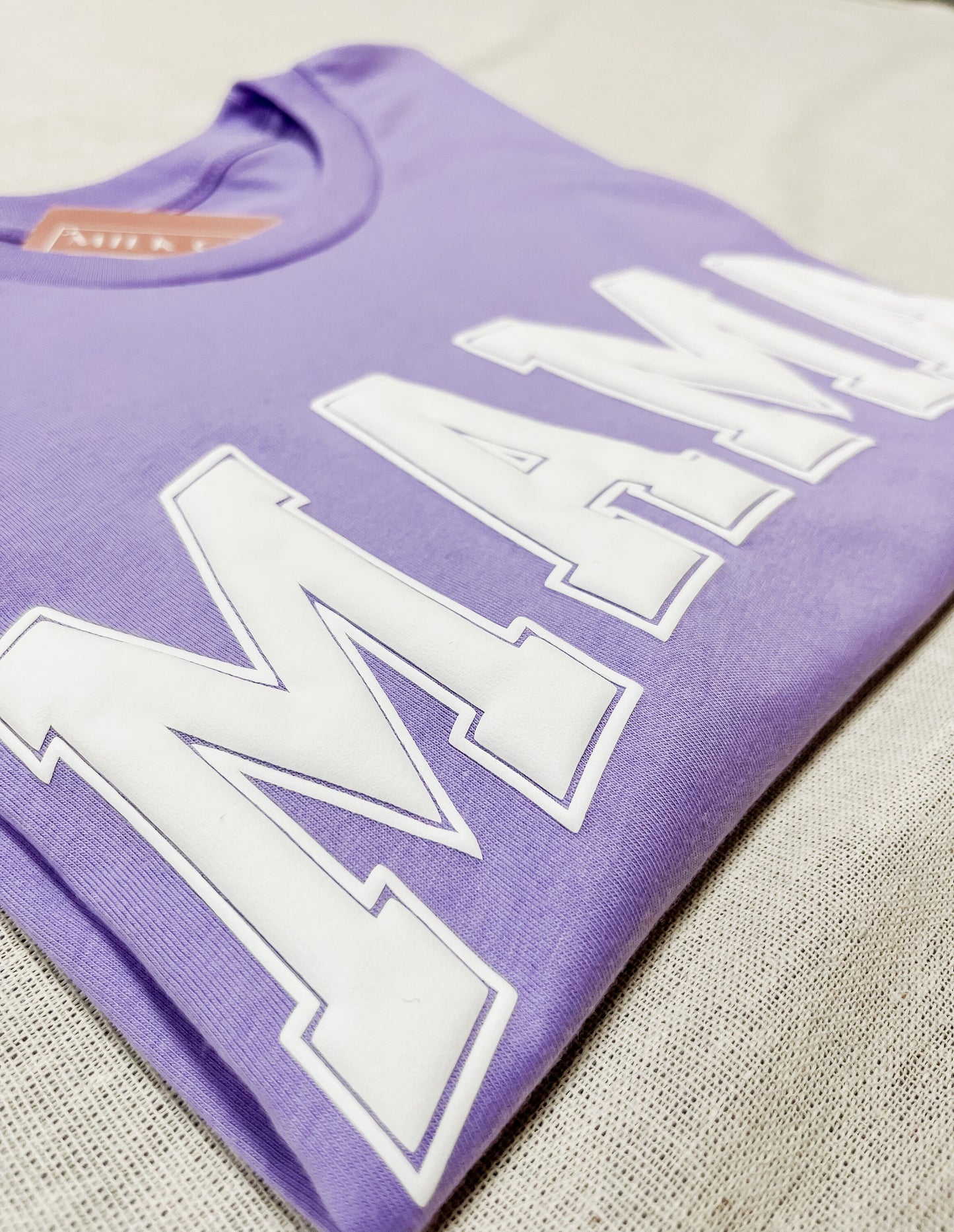 Puff Mama T-Shirt, Mom Life Shirt, Cute Shirt for Mama, Mother's Day Shirt, Spring Mom Shirt, Embossed Mama Shirt, Gift for Mothers Day