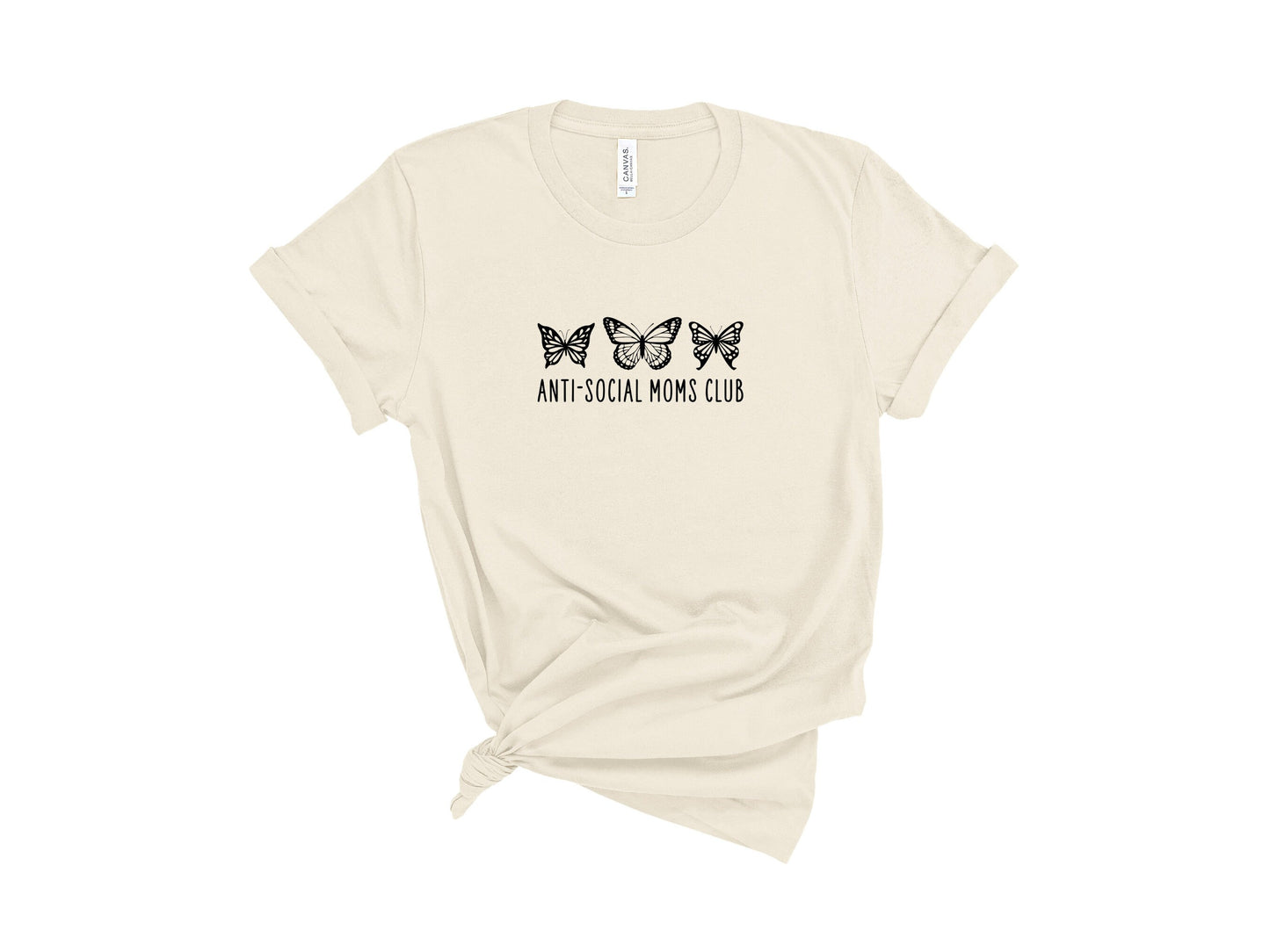 Anti Social Moms Club T-Shirt, Mom Life Shirt, Cute Shirt for Mama, Mother's Day Shirt, Spring Mom Shirt, Gift for Mothers Day
