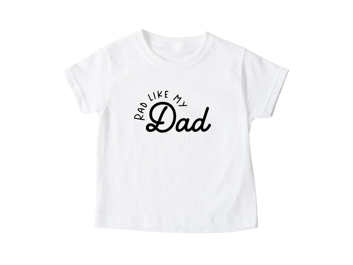 Rad Like My Dad Onesie®, Retro Rad Like Dad Toddler T-Shirt, Father's Day Gift, Unisex Baby Bodysuits, Custom Made