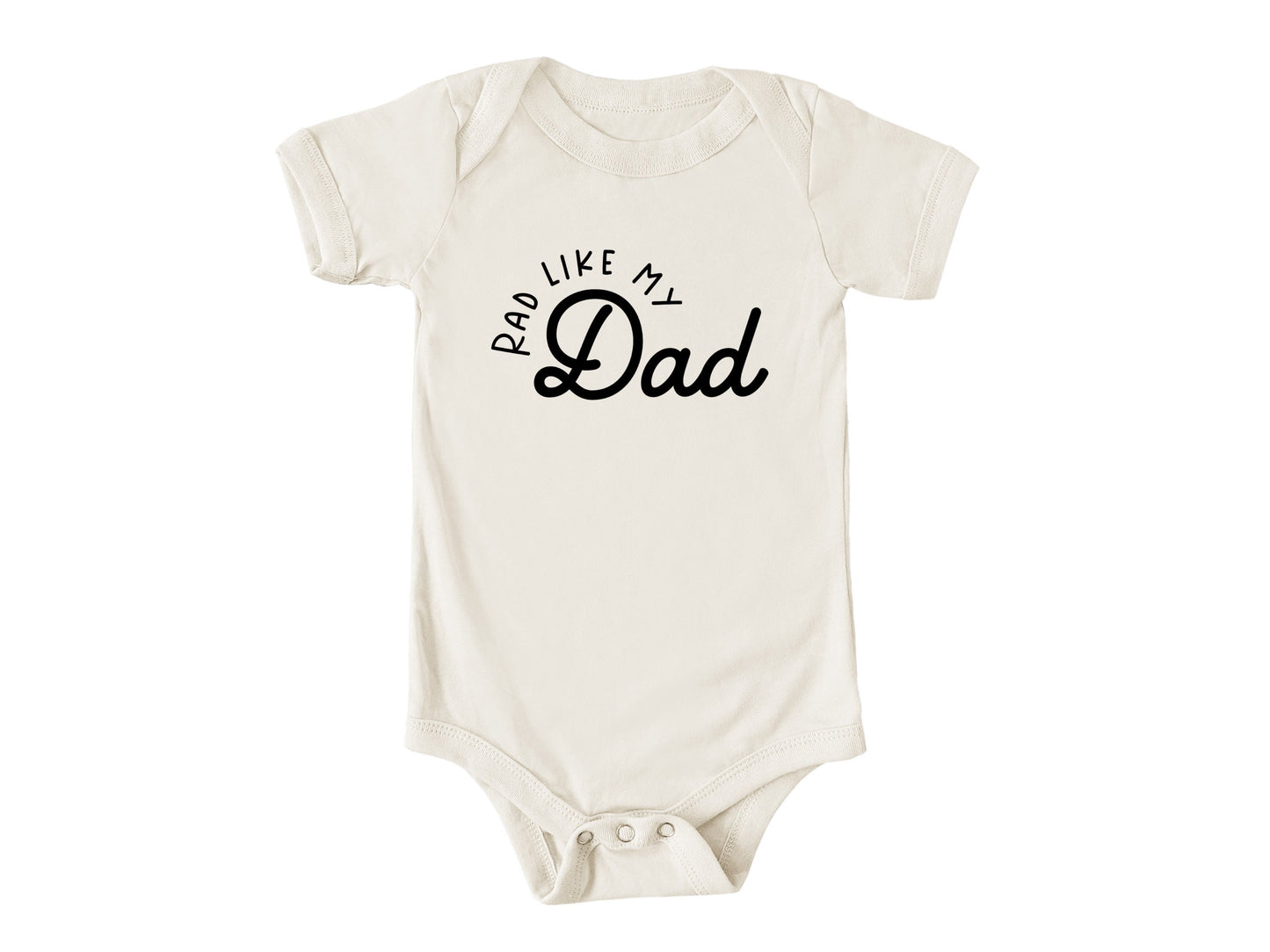 Rad Like My Dad Onesie®, Retro Rad Like Dad Toddler T-Shirt, Father's Day Gift, Unisex Baby Bodysuits, Custom Made