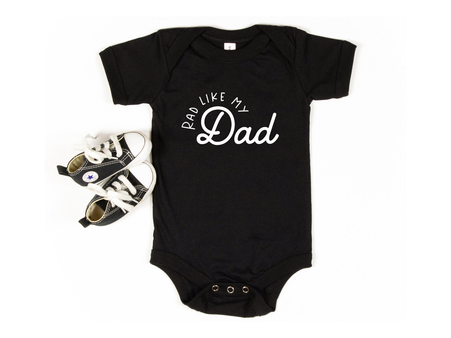 Rad Like My Dad Onesie®, Retro Rad Like Dad Toddler T-Shirt, Father's Day Gift, Unisex Baby Bodysuits, Custom Made