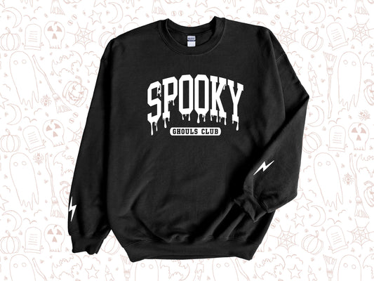 Spooky Ghouls Club Crewneck, Cute Halloween Sweater, Spooky Vibes Sweatshirt, Fall Sweater, Halloween Ghouls
