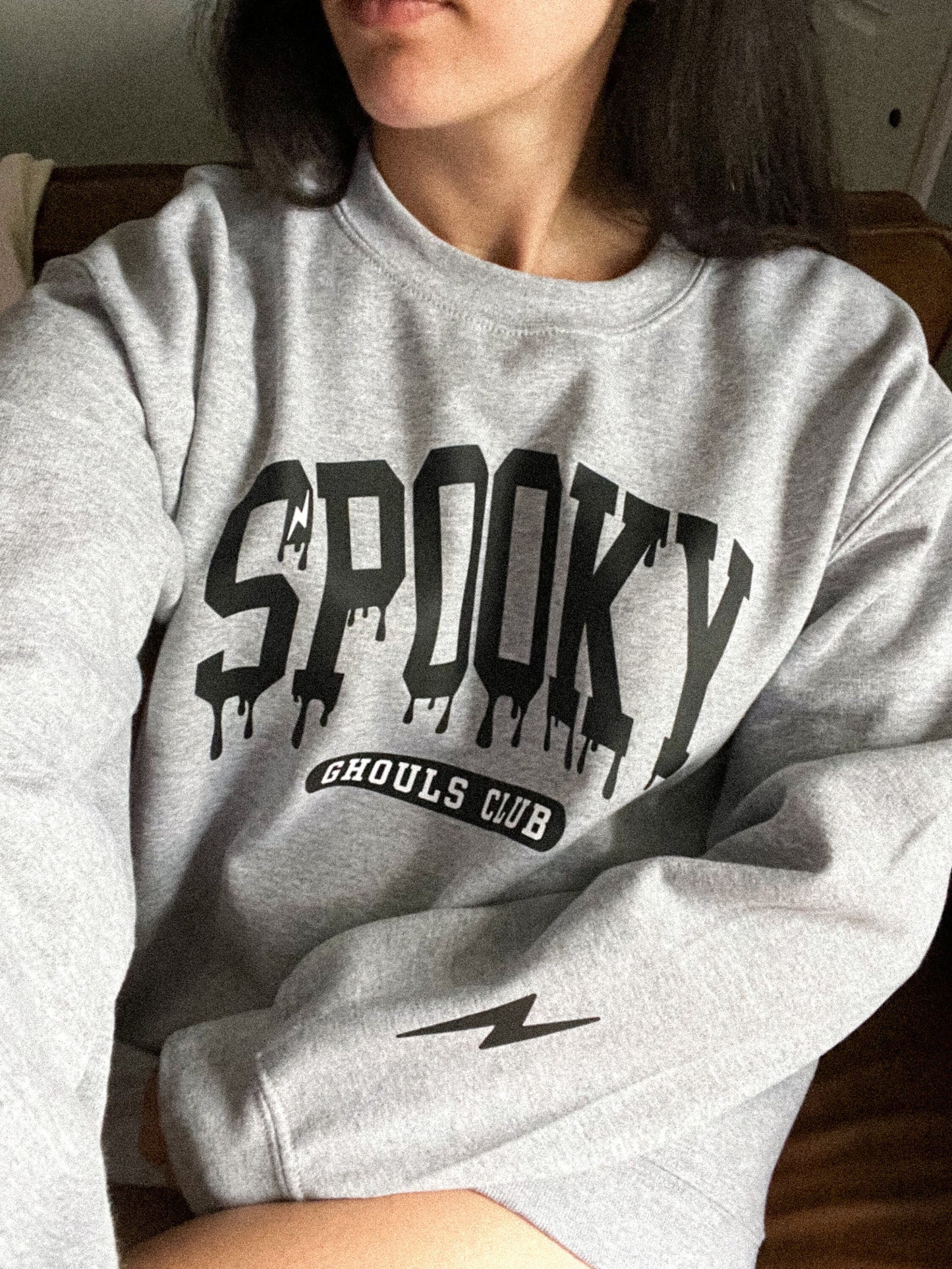 Spooky Ghouls Club Crewneck, Cute Halloween Sweater, Spooky Vibes Sweatshirt, Fall Sweater, Halloween Ghouls