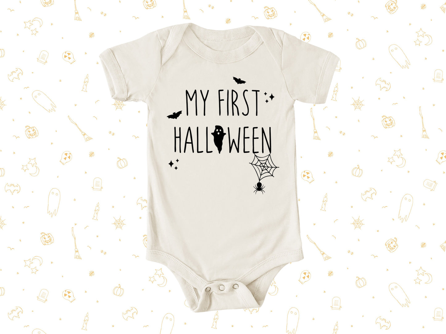My First Halloween Onesie®, Cute Halloween Baby Bodysuit, Halloween Baby Clothing, Spooky Baby Bodysuit