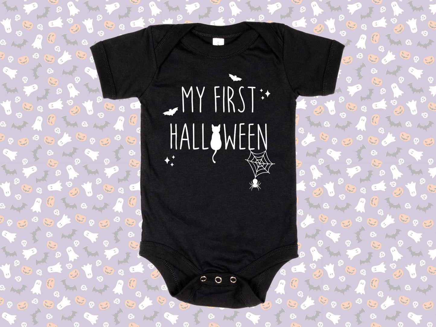 My First Halloween Onesie®, Cute Halloween Baby Bodysuit, Halloween Baby Clothing, Spooky Baby Bodysuit