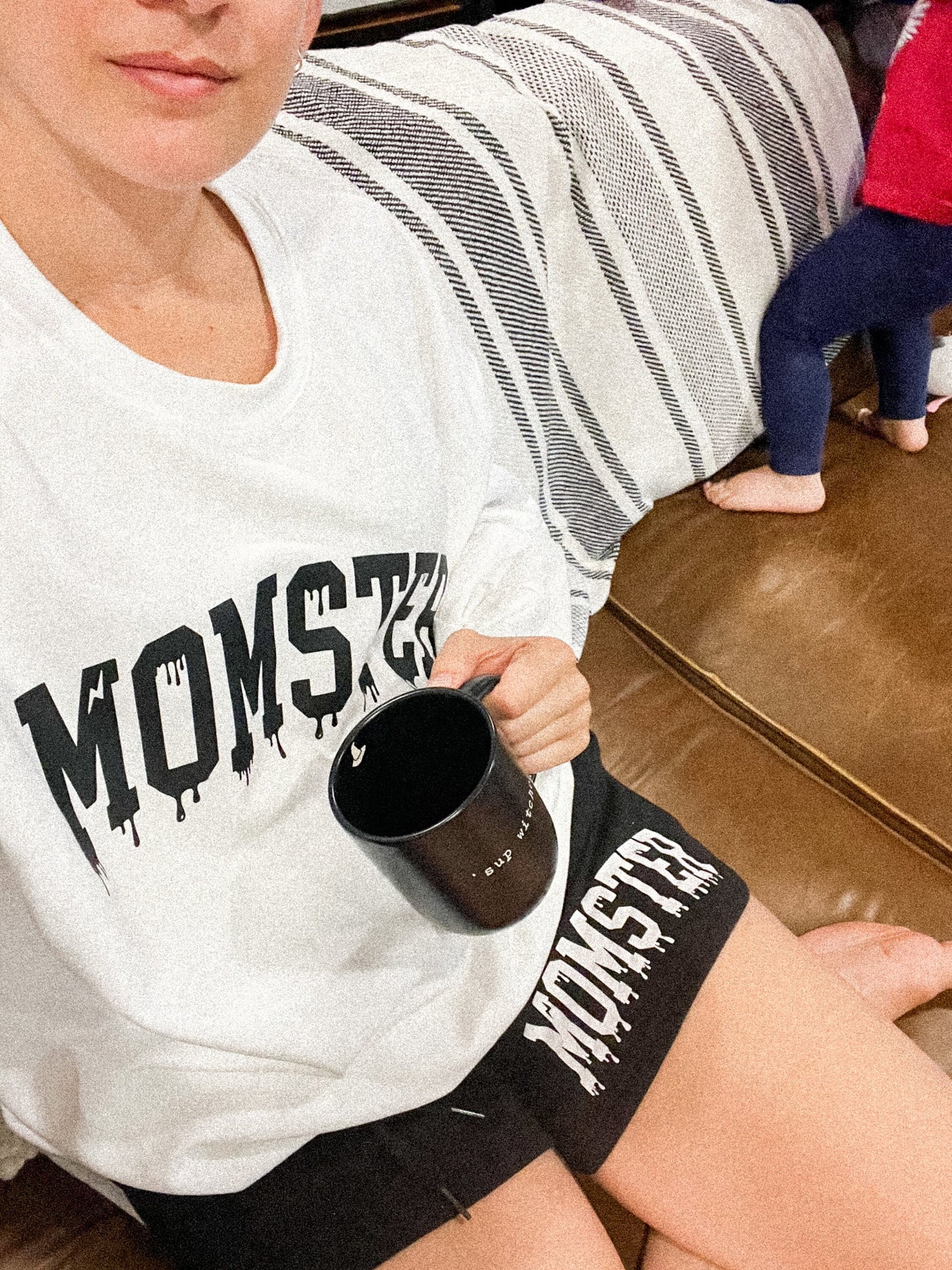 Momster Fleece Crew, Spooky Mama Shirt, Halloween Sweatshirt, Halloween Mama, Fall Mama Sweater