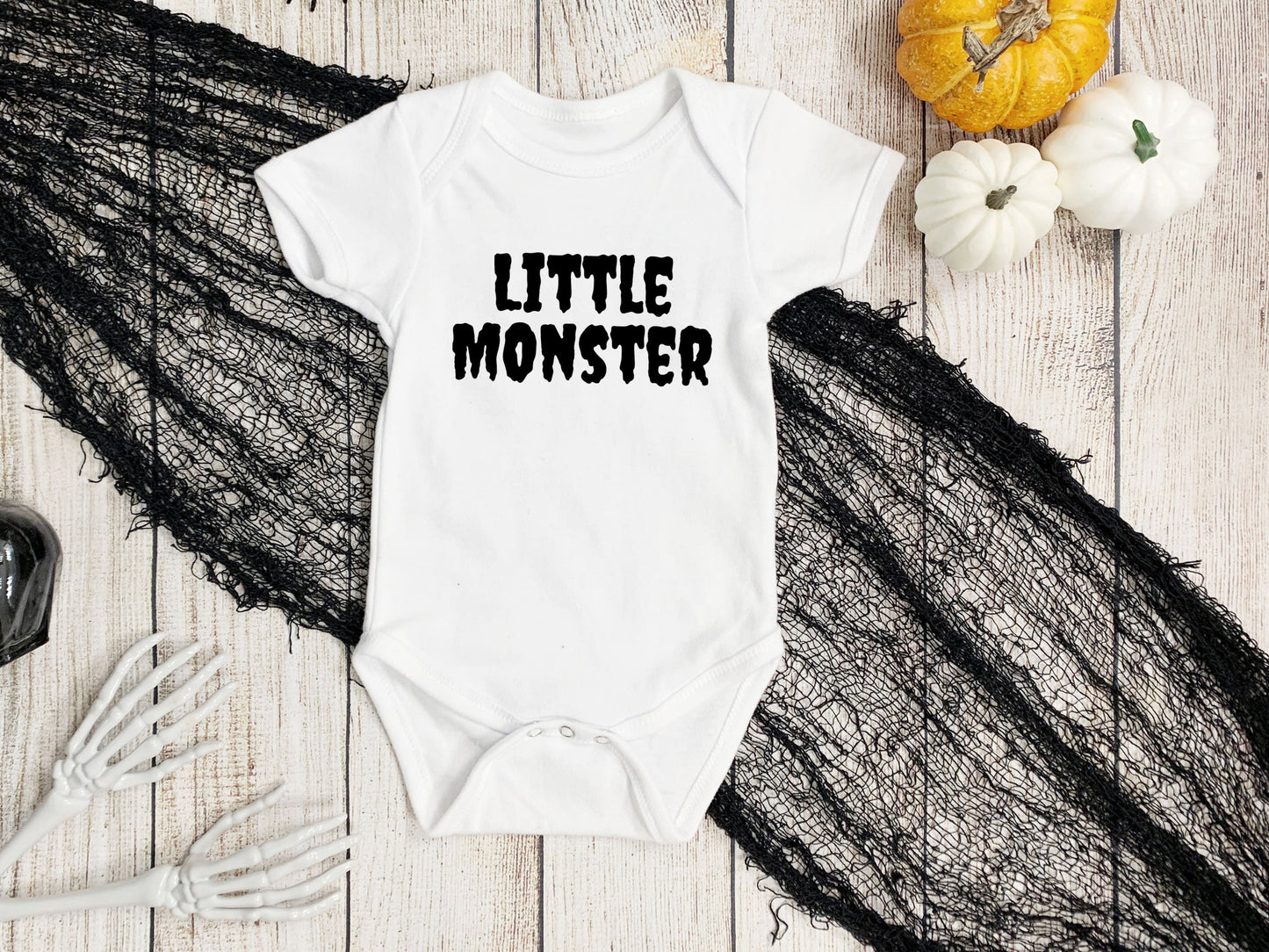 Little Monster Toddler T-Shirt, Mama's Monster Baby Bodysuit, Cute Halloween T-Shirt, Ghoul Toddler Shirt
