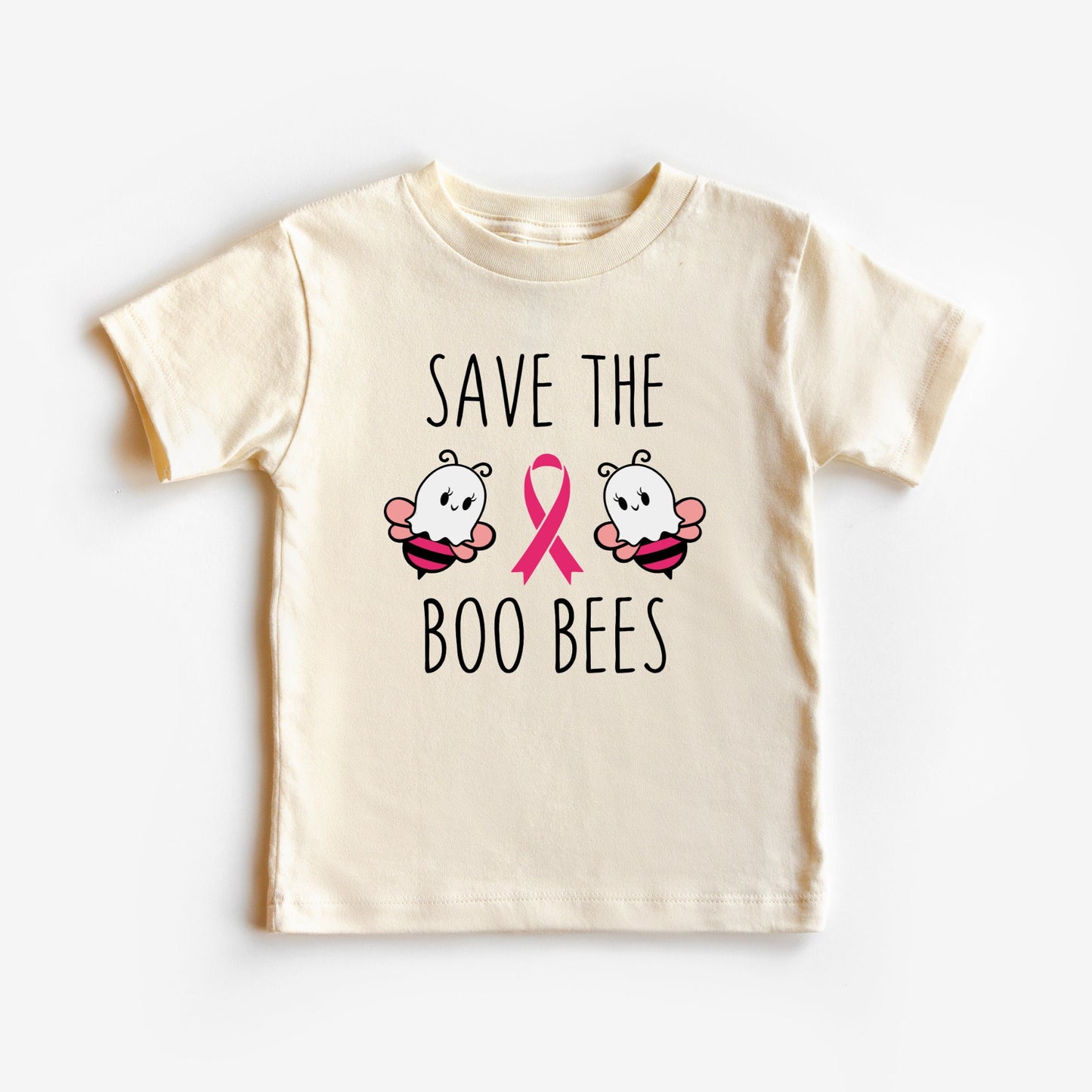 Save The Boo Bees Onesie®, Cancer Ribbon Toddler T-Shirt, Cancer Baby Shirt, F Cancer Shirt, In October We Wear Pink Shirt