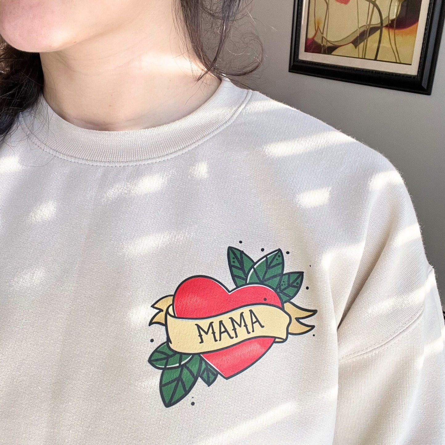 Mother's Day Mama Sweater, Retro Mama Crewneck, Cute VDay Mama Sweater, Gift for Mama, Mama & Me Sweaters